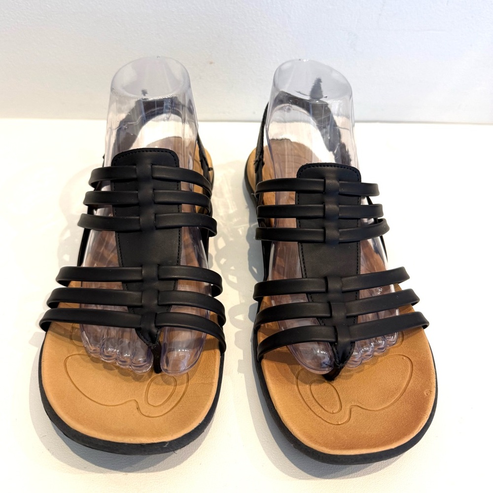 Women’s B.O.C. Black Strappy Comfort Sandals | Cushioned Footbed